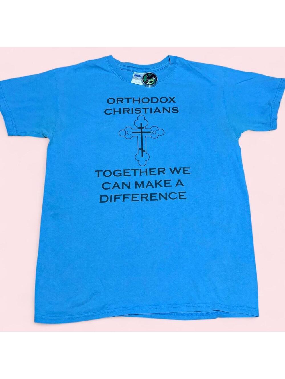Orthodox Christians Together We Can Make a Difference T-Shirt — Size M - 0436